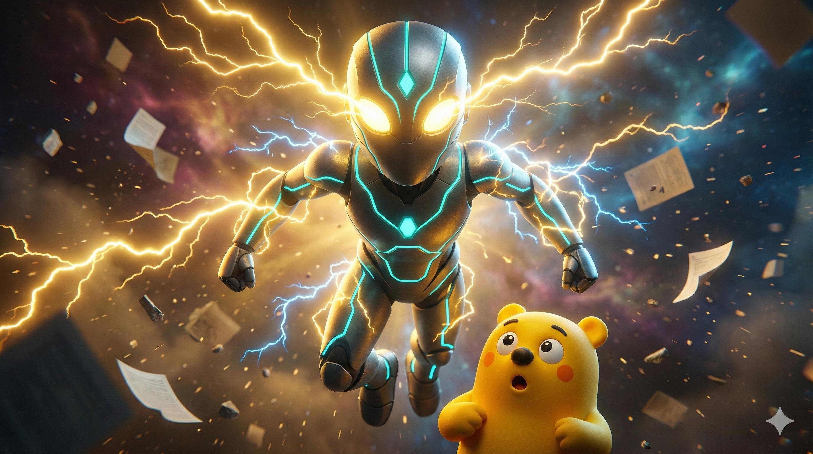 ARC-7 and Zaro in an intense moment