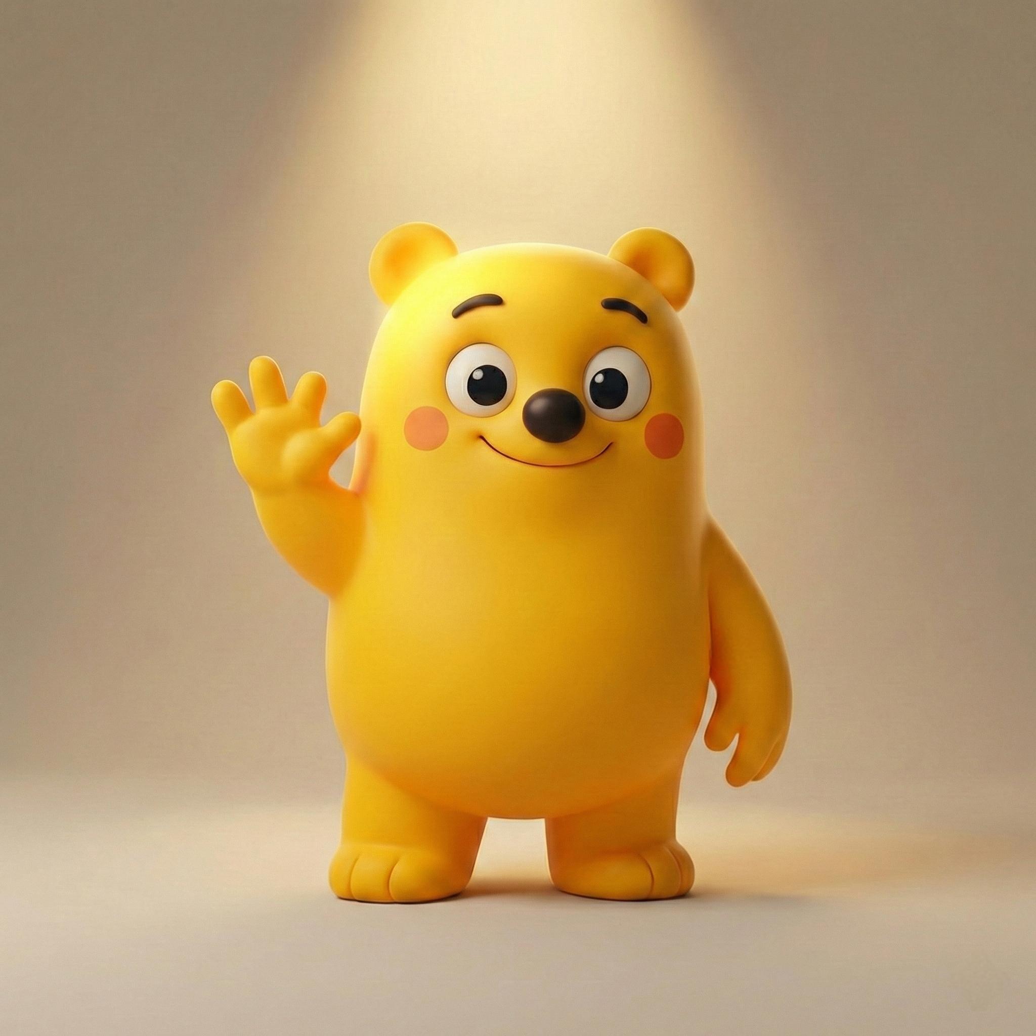 Zaro - The Yellow Prime waving hello