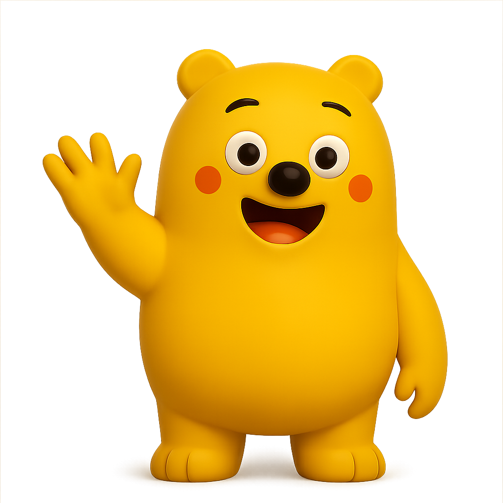 Zaro, the friendly bear mascot of ZaroVerse